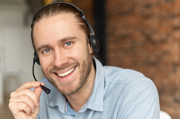 smiling young office worker
